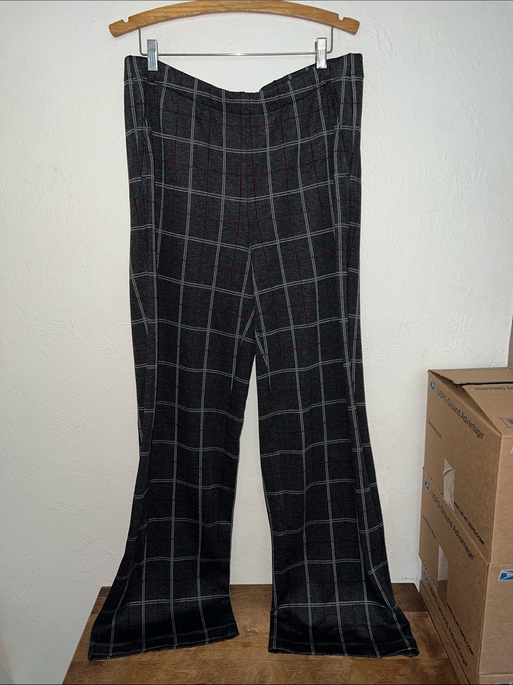J.Jill L ponte full leg plaid pants nwot tall?